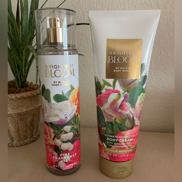 Bath & Body Works Brightest Bloom Fragrance Mist and Body Cream Set - Picture 1 of 2